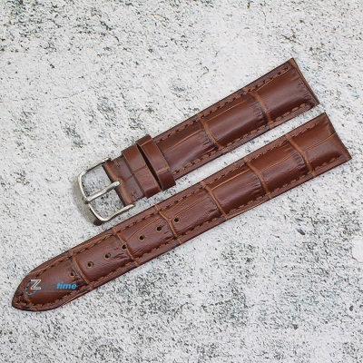 Каишка за часовник Hightone HT18-311V, Кожена, Кафява, 18мм
