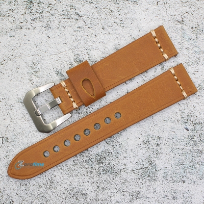 Каишка за часовник Hightone Premium HT20-A70S, Кожена, Кафява, 20мм