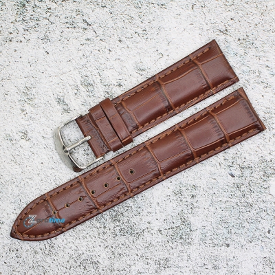 Каишка за часовник Hightone HT22-412V, Кожена, Кафява, 22мм