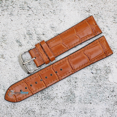 Каишка за часовник Hightone Premium HT22-823, Кожа и полимер, Кафява, 22мм