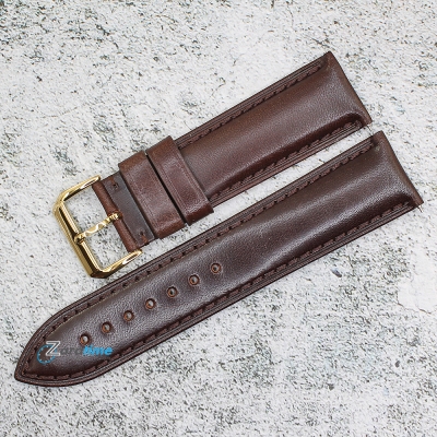 Каишка за часовник Hightone Premium HT24-546G, Кожена, Кафява, 24мм