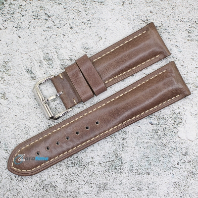Каишка за часовник Hightone Premium HT24-582S, Кожена, Кафява, 24мм