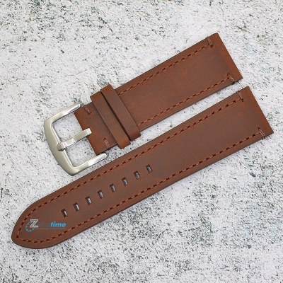 Каишка за часовник Hightone Premium HT24-A43S, Кожена, Кафява, 24мм