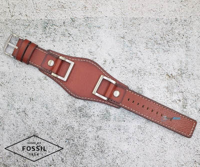 Каишка за часовник FOSSIL JR1157, JR1155, Кожена, Кафява, 24мм