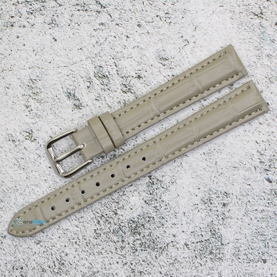 Каишка за часовник Lyon LY1480, Кожена, Сива, 14мм