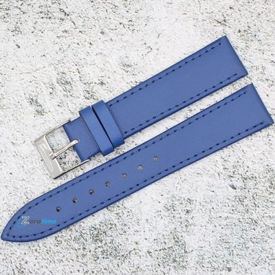 Каишка за часовник Lyon LY18171, Кожена, Синя, 18мм
