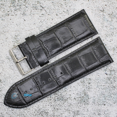 Каишка за часовник Lyon LY3001, Кожена, Черна, 30мм