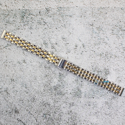 Верижка за часовник ML12-6019BC, Стоманена, Биколор, 12мм