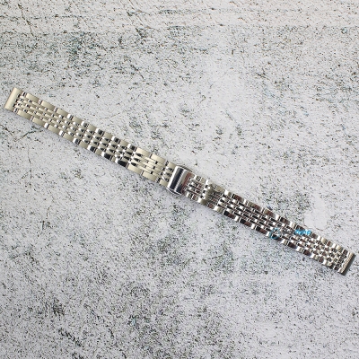 Верижка за часовник ML12-6020W, Стоманена, Сребриста, 12мм