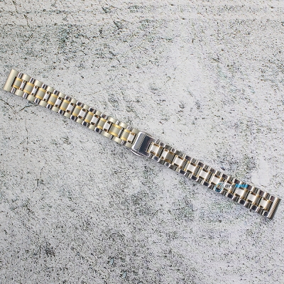 Верижка за часовник ML14-6018BC, Стоманена, Биколор, 14мм