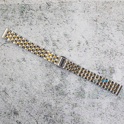 Верижка за часовник ML14-6019BC, Стоманена, Биколор, 14мм