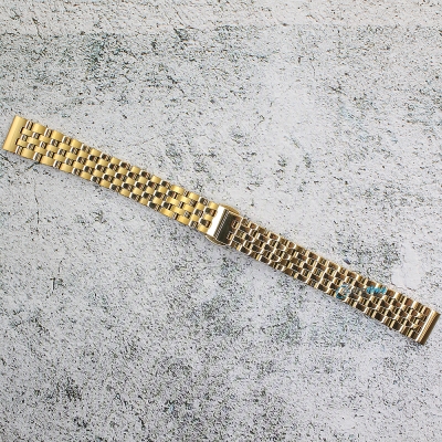 Верижка за часовник ML14-6019G, Стоманена, Златиста, 14мм