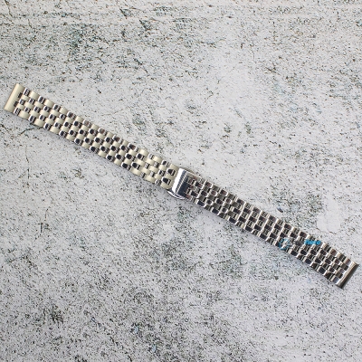 Верижка за часовник ML14-6019W, Стоманена, Сребриста, 14мм