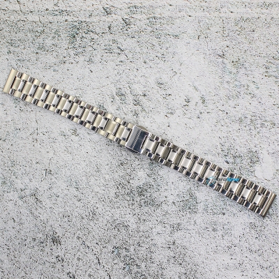 Верижка за часовник ML16-6018W, Стоманена, Сребриста, 16мм