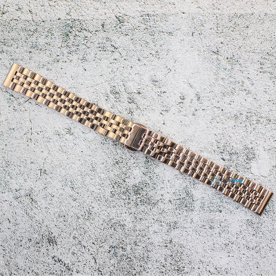 Верижка за часовник ML16-6019RG, Стоманена, Розово злато, 16мм