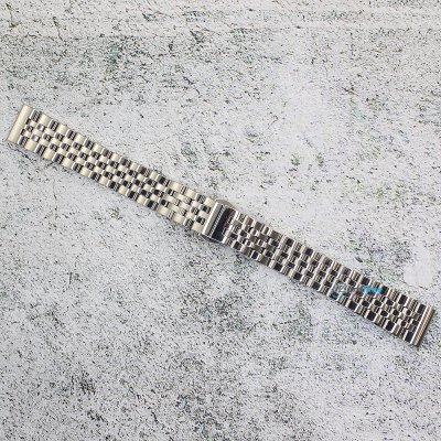 Верижка за часовник ML16-6019W, Стоманена, Сребриста, 16мм