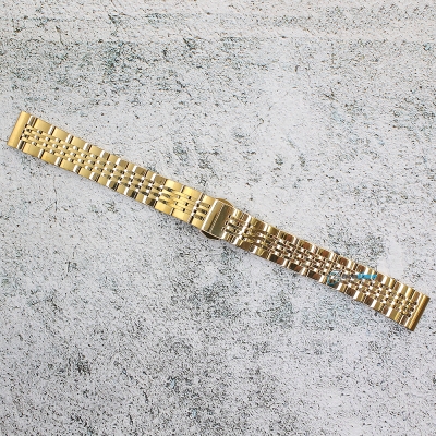 Верижка за часовник ML16-6020G, Стоманена, Златиста, 16мм