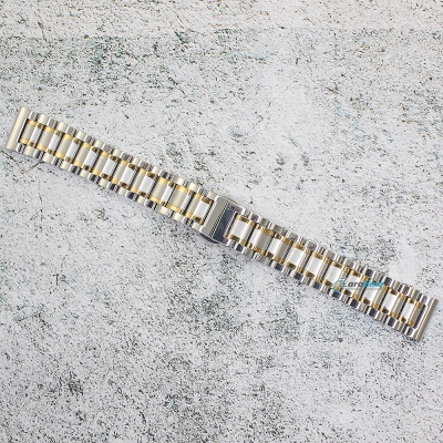 Верижка за часовник ML18-6018BCG, Стоманена, Биколор, 18мм