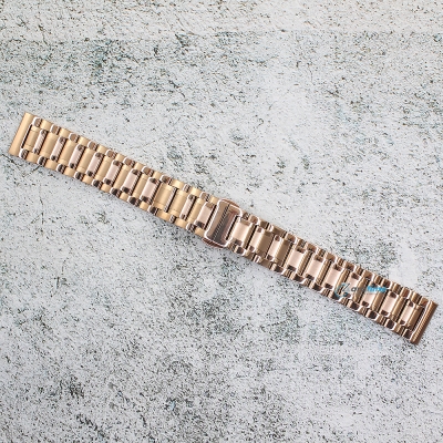 Верижка за часовник ML18-6018RG, Стоманена, Розово злато, 18мм