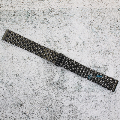 Верижка за часовник ML18-6019B, Стоманена, Черна, 18мм