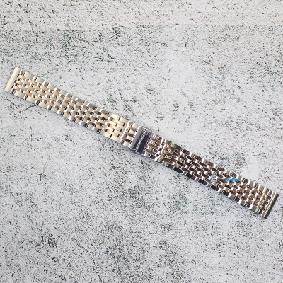 Верижка за часовник ML18-6020BCRG, Стоманена, Биколор, 18мм