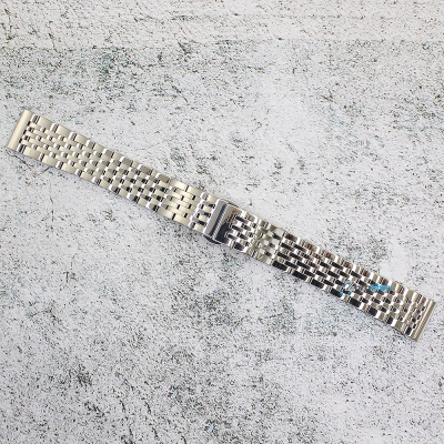 Верижка за часовник ML18-6020W, Стоманена, Сребриста, 18мм