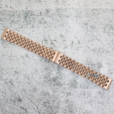 Верижка за часовник ML18-6023RG, Стоманена, Розово злато, 18мм