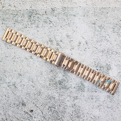 Верижка за часовник ML20-6018RG, Стоманена, Розово злато, 20мм