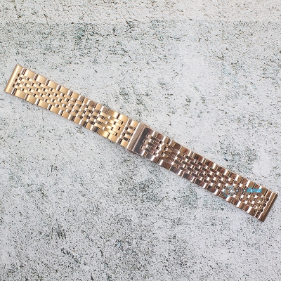 Верижка за часовник ML20-6020RG, Стоманена, Розово злато, 20мм