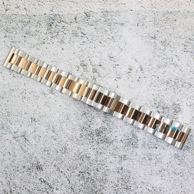 Верижка за часовник ML20-6022BCRG, Стоманена, Биколор, 20мм