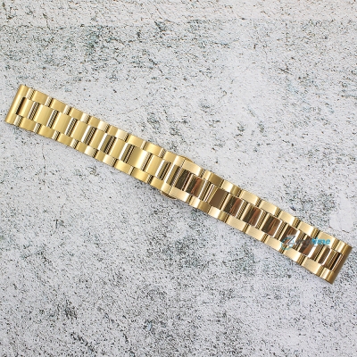 Верижка за часовник ML20-6022G, Стоманена, Златиста, 20мм