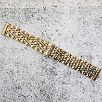 Верижка за часовник ML22-6021G, Стоманена, Златиста, 22мм