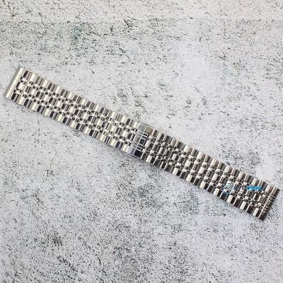 Верижка за часовник ML22-6021W, Стоманена, Сребриста, 22мм