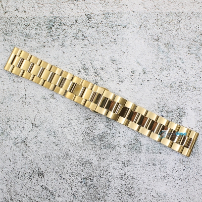 Верижка за часовник ML22-6022G, Стоманена, Златиста, 22мм