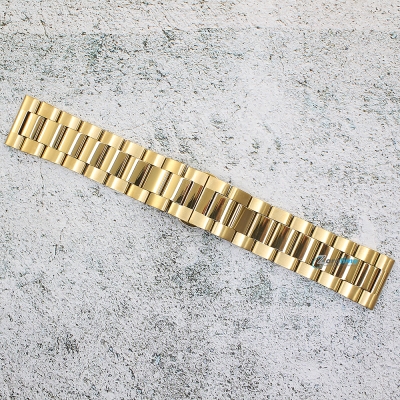 Верижка за часовник ML24-6022G, Стоманена, Златиста, 24мм