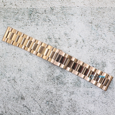 Верижка за часовник ML24-6022RG, Стоманена, Розово злато, 24мм