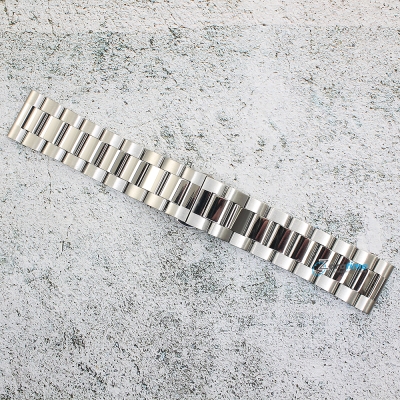 Верижка за часовник ML24-6022W, Стоманена, Сребриста, 24мм