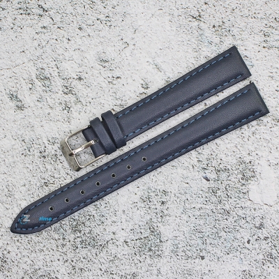 Каишка за часовник Motta MT1476GL, Кожена, Синя, 14мм