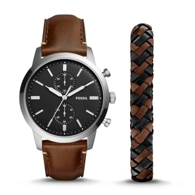 Подаръчен комплект часовник и гривна FOSSIL Townsman FS5394SET Изображение 1