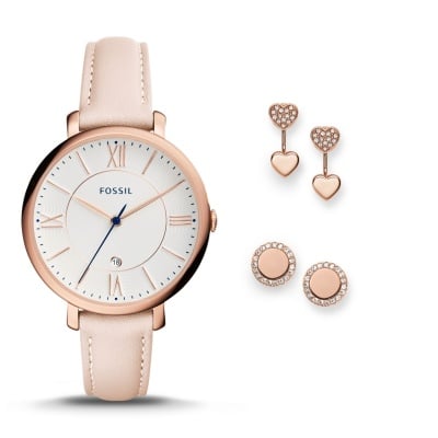 Подаръчен комплект Дамски часовник и обеци FOSSIL JACQUELINE ES4202SET Изображение 1