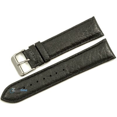 Каишка за часовник Azzuro Delux AZD2216, Кожена, Черна, 22мм Изображение 1
