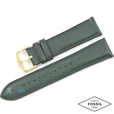 Каишка за часовник FOSSIL FS5580, Кожена, Зелена, 22мм Изображение 1