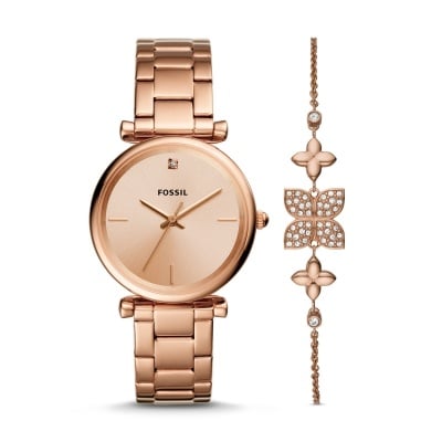 Дамски Комплект часовник и гривна FOSSIL CARLIE ES4685SET Изображение 1