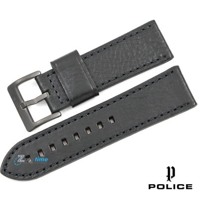 Каишка за часовник POLICE 14538JSU-61, Кожена, Черна, 26мм Изображение 1