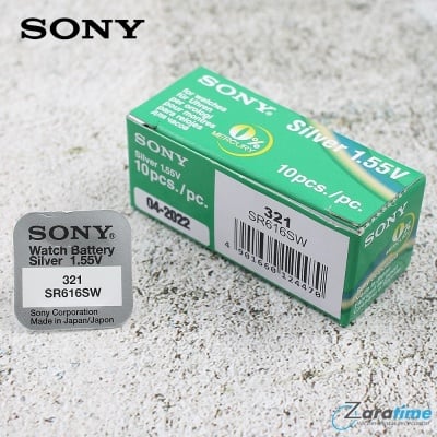 Сребърно-оксидна батерия за часовник SONY SR616SW / 321 Изображение 1