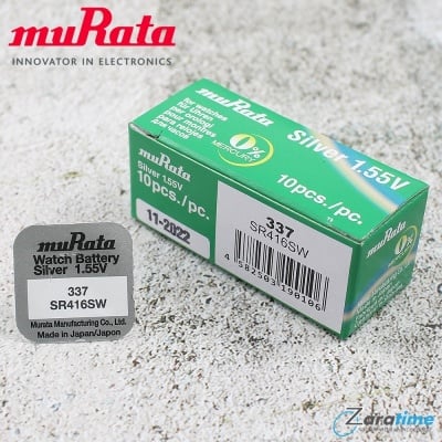 Сребърно-оксидна батерия за часовник MURATA SR416SW / 337 Изображение 1