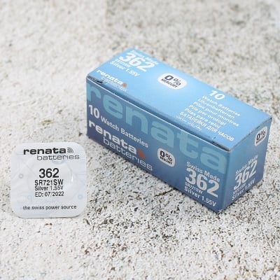 Сребърно-оксидна батерия за часовник RENATA SR721SW / 362 Изображение 1