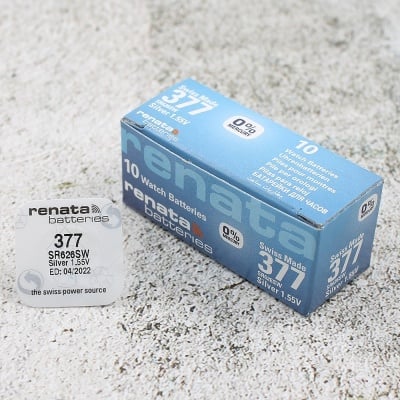 Сребърно-оксидна батерия за часовник RENATA SR626SW / 377 Изображение 1