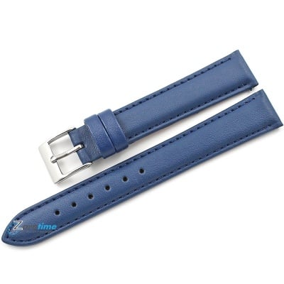 Каишка за часовник Azzuro Delux AZD1672, Кожена, Синя, 16мм Изображение 1