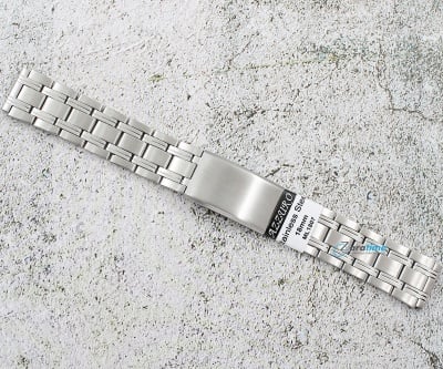 Верижка за часовник ML1807, Метална, Бяла, 18мм Изображение 1